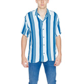 Jack Jones Blue Viscose Shortsleeve -   -  Jack Jones.